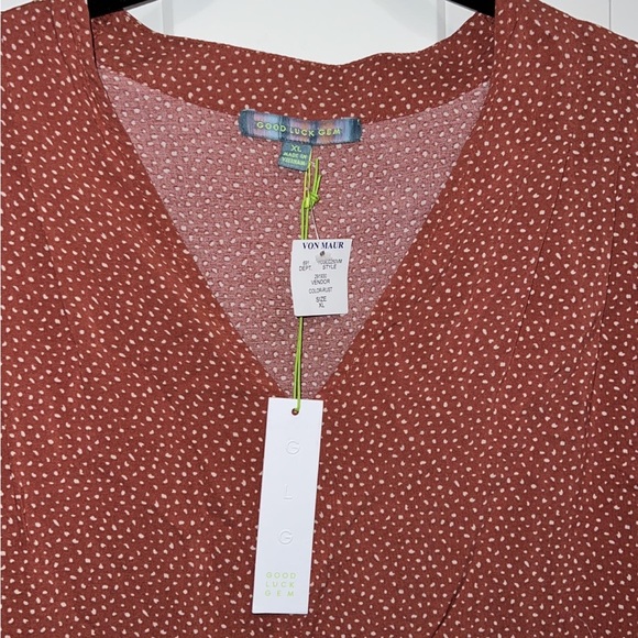 Good Luck Gem Rust Dress size XL NWT - Picture 2 of 3